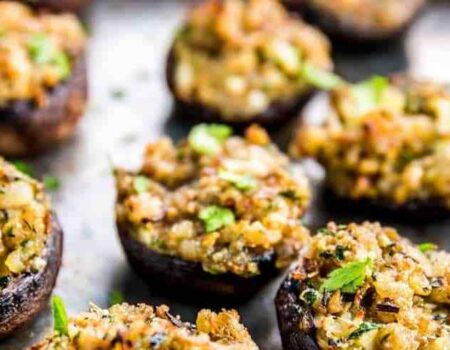 Garlic Stuffed Mushrooms