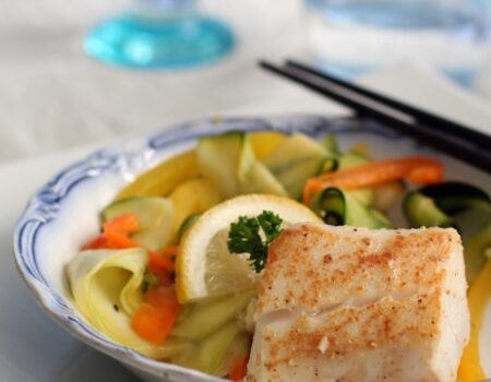2495-ginger-cod-with-zucchini-ribbon-salad